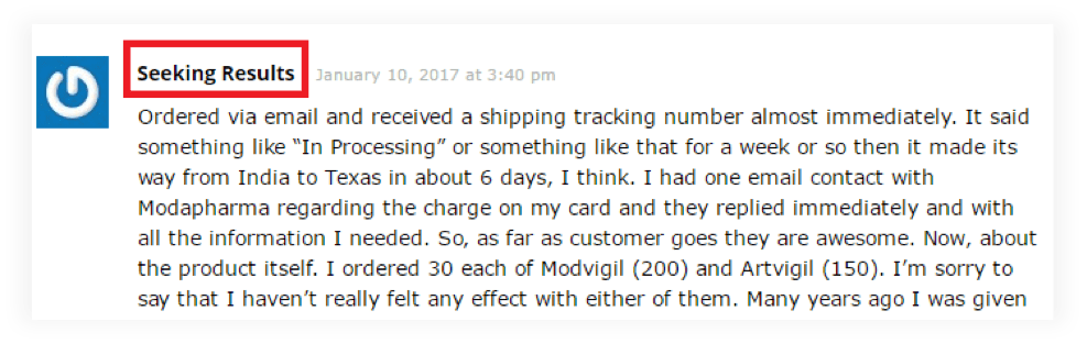 ModaPharma.com review