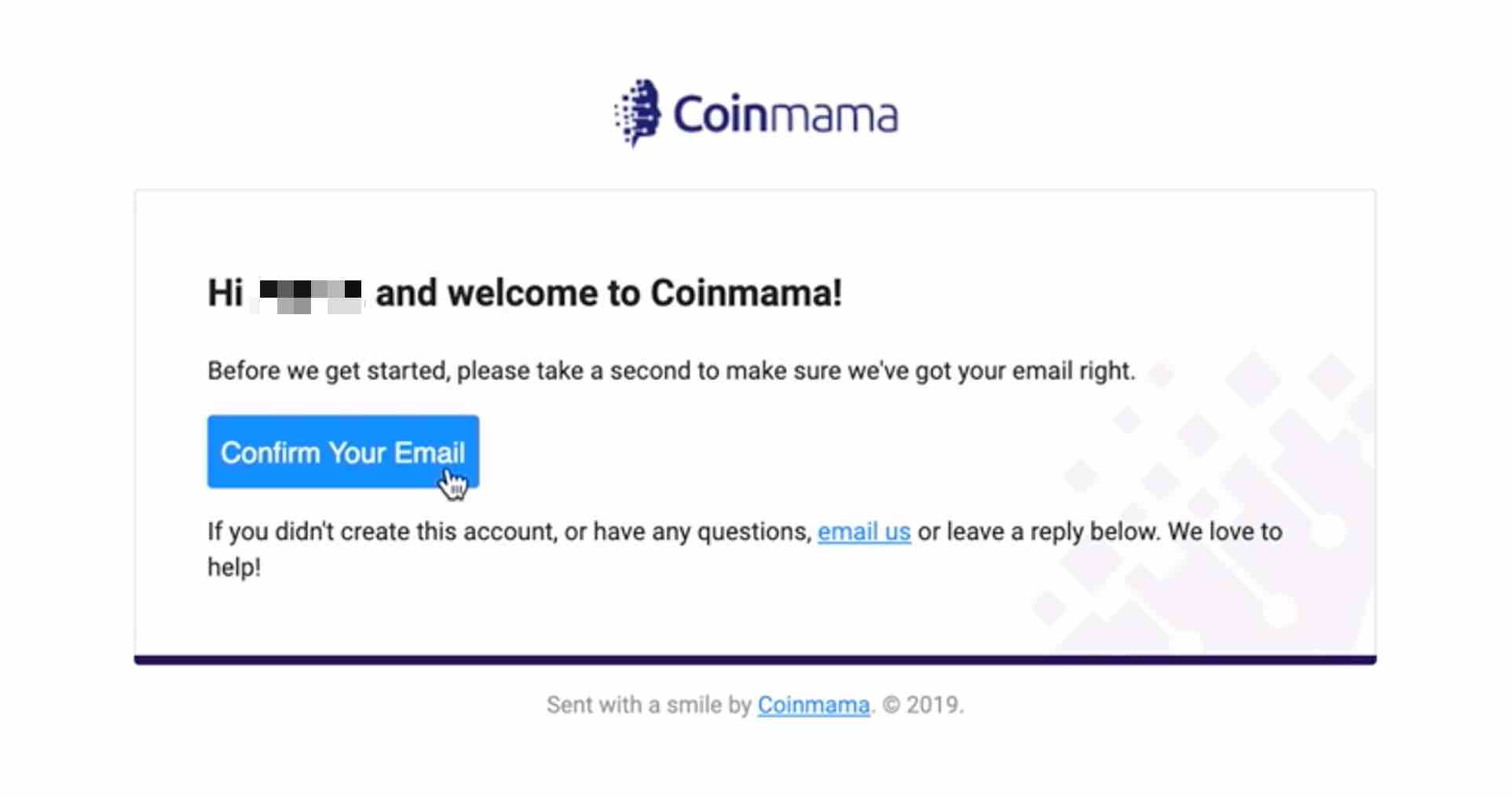 coinmama verify email